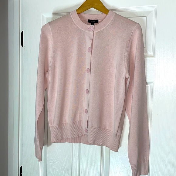 J. Crew Sweaters - J.Crew pale pink Button down cardigan Sz. Large